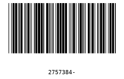 Barcode 2757384