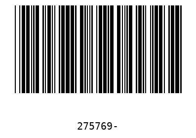 Barcode 275769