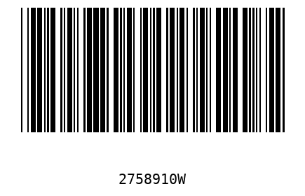 Barcode 2758910