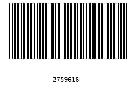 Barcode 2759616