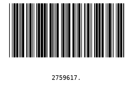 Barcode 2759617