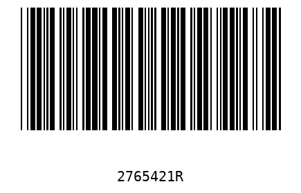 Barcode 2765421