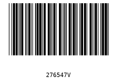 Barcode 276547