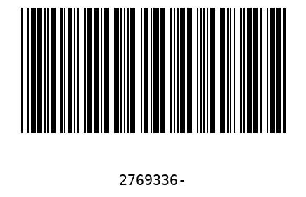 Barcode 2769336