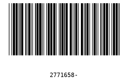 Barcode 2771658