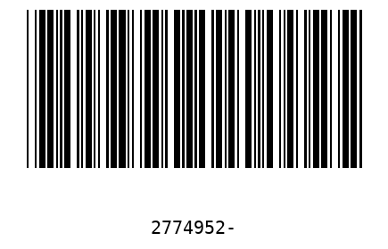 Barcode 2774952