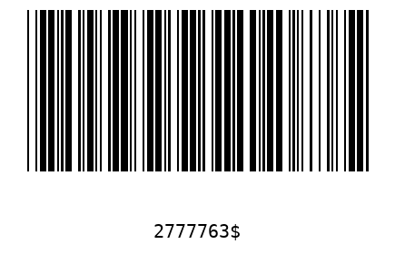 Bar code 2777763