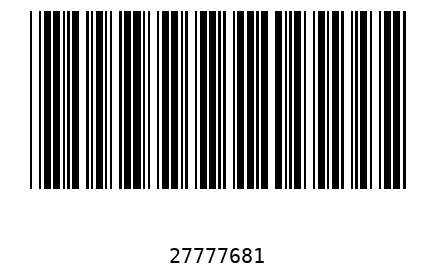 Bar code 2777768