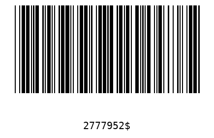 Barcode 2777952
