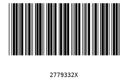 Barcode 2779332
