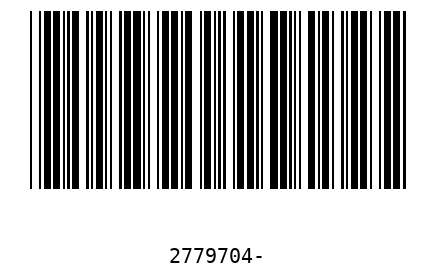 Barcode 2779704