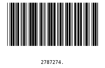 Barcode 2787274