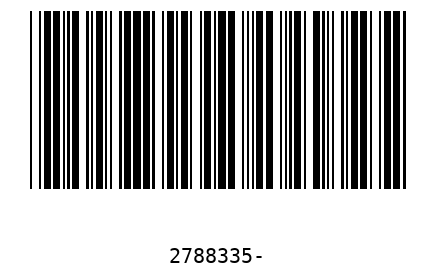 Barcode 2788335