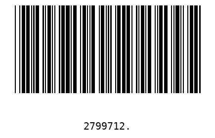 Barcode 2799712