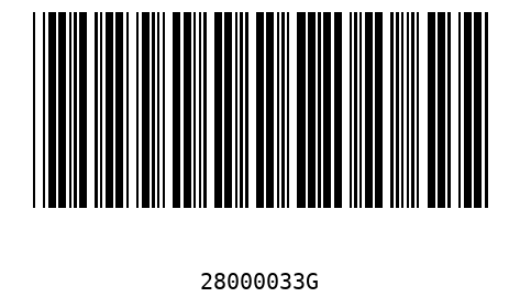 Barcode 28000033
