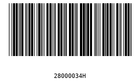 Barcode 28000034