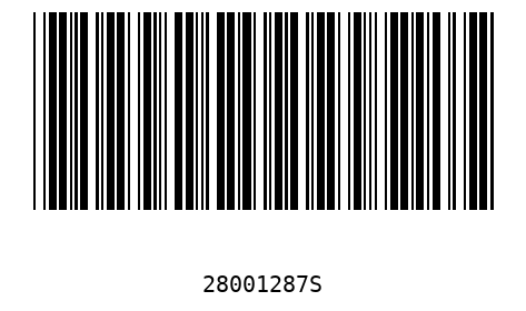 Barcode 28001287