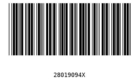 Barcode 28019094