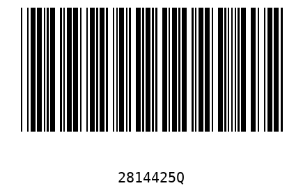 Barcode 2814425
