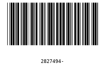 Barcode 2827494