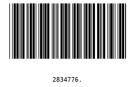 Barcode 2834776
