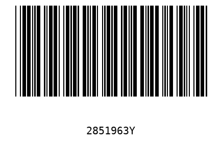 Bar code 2851963