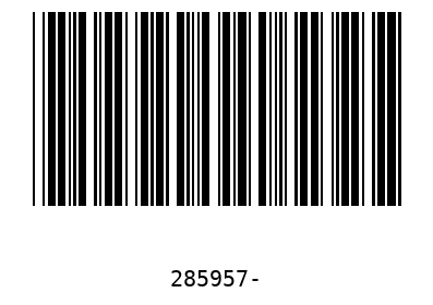 Barcode 285957