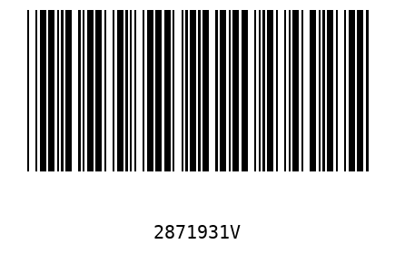 Bar code 2871931