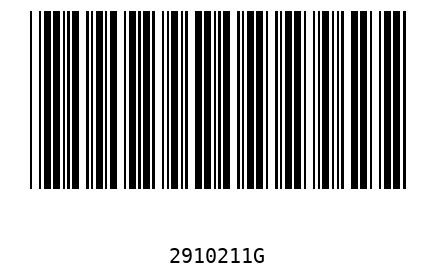 Barcode 2910211