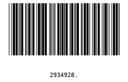 Barcode 2934928