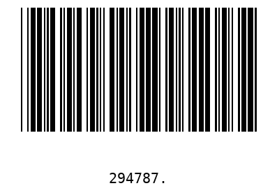 Barcode 294787