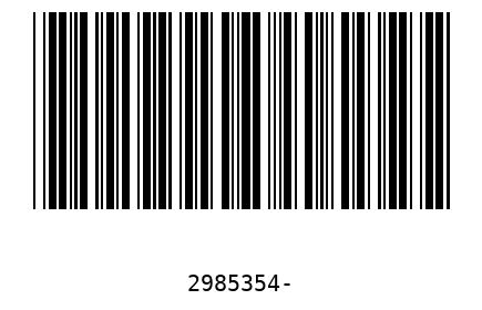 Barcode 2985354