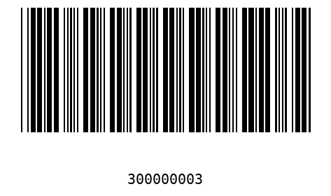 Barra Código 30000000