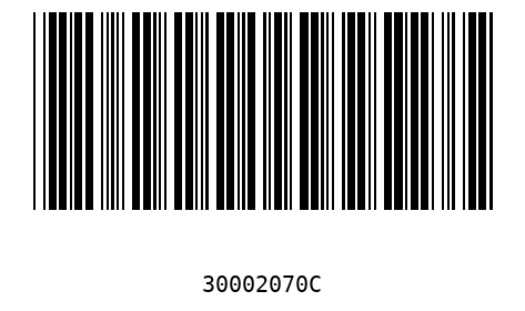 Barcode 30002070