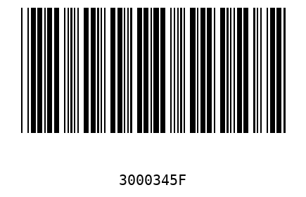 Barra Código 3000345