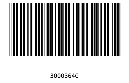 Barcode 3000364