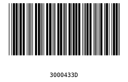 Barra Código 3000433