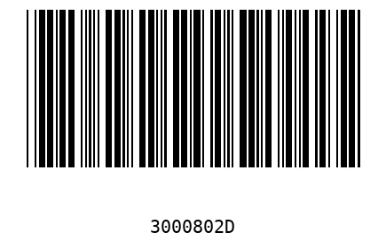 Barcode 3000802