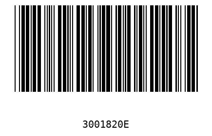 Barcode 3001820