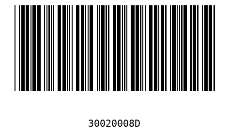 Barcode 30020008