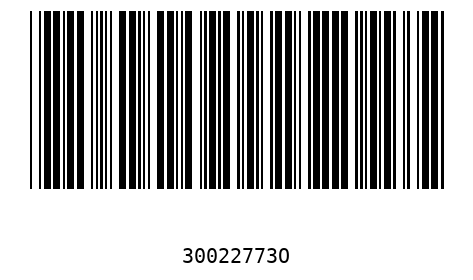 Barcode 30022773