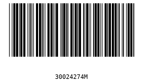 Barcode 30024274