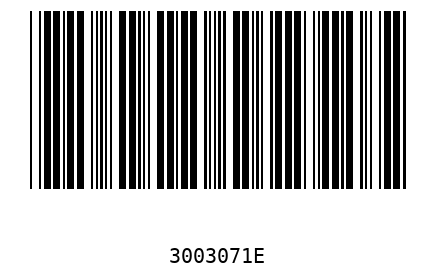 Barcode 3003071