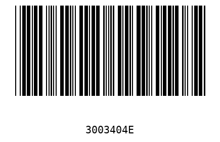 Barcode 3003404