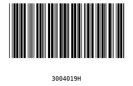 Barcode 3004019