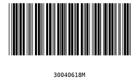 Barcode 30040618