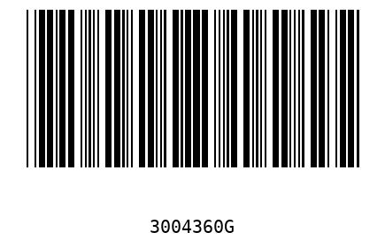 Barcode 3004360