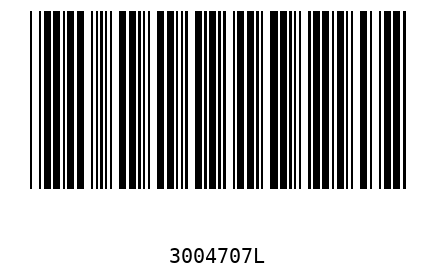 Barcode 3004707