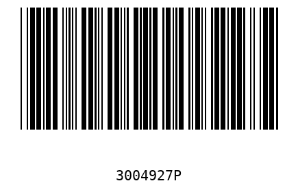 Barcode 3004927