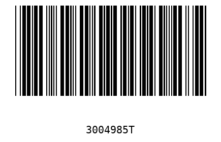 Barcode 3004985